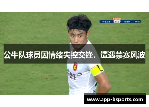 公牛队球员因情绪失控交锋，遭遇禁赛风波
